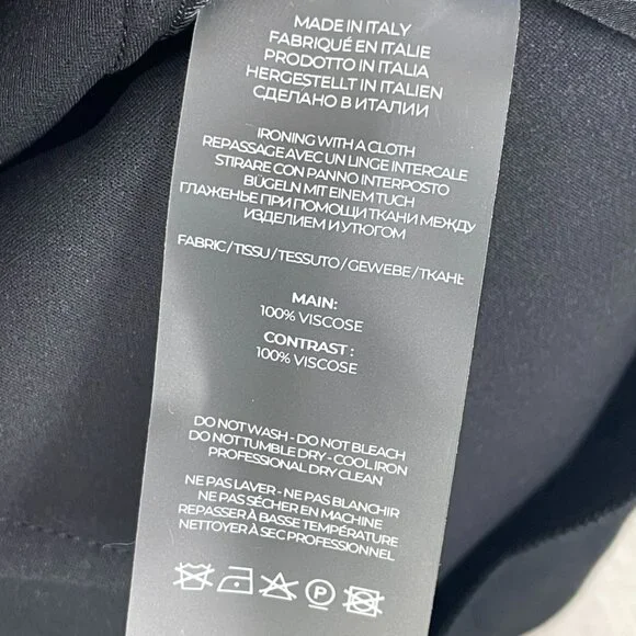 Nensi Dojaka Womens Large Black Sheer Long Sleeve Cutout Top Blouse - Picture 5 of 12